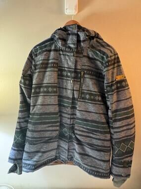 ROXY Women's Snowboard Jacket M DryFlight 15K Hooded Print